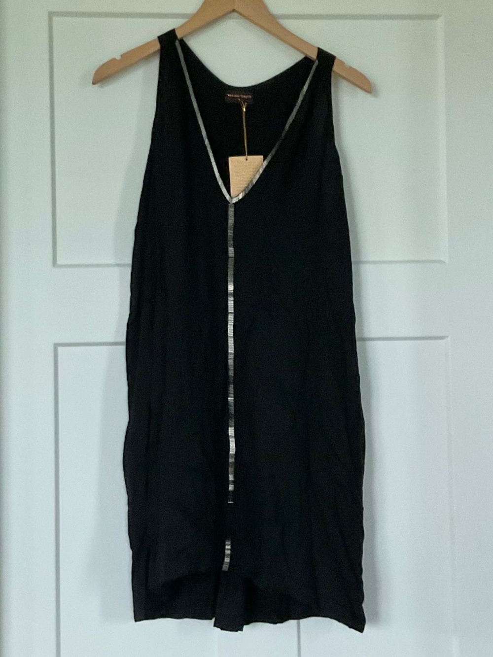 uma and leopold Sleeveless Mini Dress with Metal Accent NWT Medium